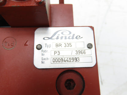 Linde BR 335 Hydraulic 3-Spool Forklift Mast Control Valve Removed From E18C-02