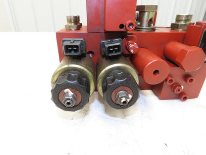 Linde BR 335 Hydraulic 3-Spool Forklift Mast Control Valve Removed From E18C-02