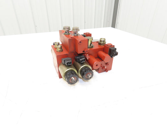 Linde BR 335 Hydraulic 3-Spool Forklift Mast Control Valve Removed From E18C-02