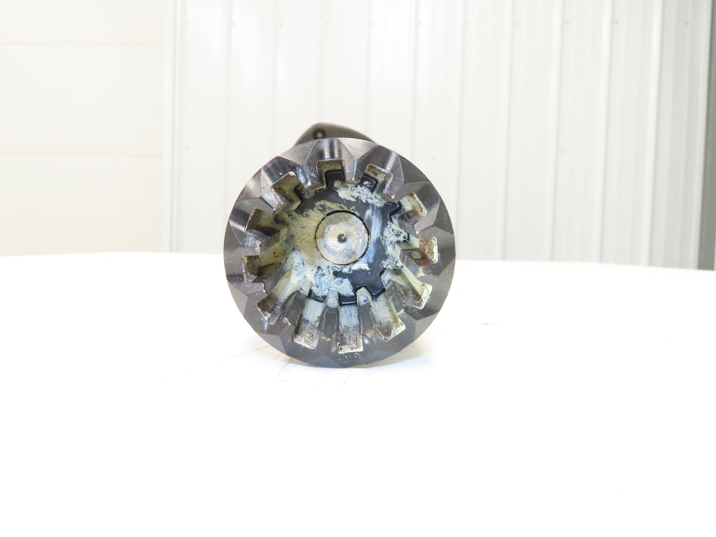 Linde 3355421001 Forklift Steering Wheel & Column W/Horn Removed From E18C-02