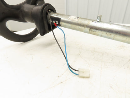 Linde 3355421001 Forklift Steering Wheel & Column W/Horn Removed From E18C-02