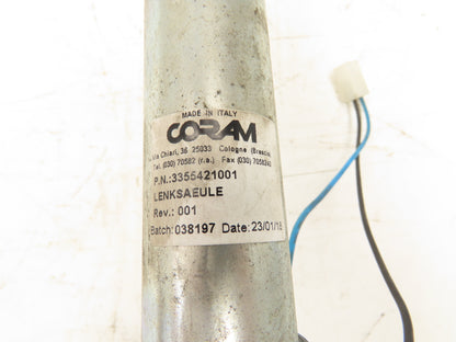 Linde 3355421001 Forklift Steering Wheel & Column W/Horn Removed From E18C-02