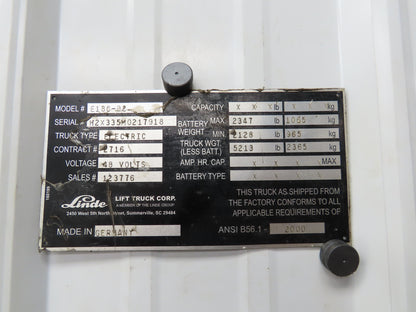 Linde 3903605725 Forklift CP Control Module Removed From E18C-02