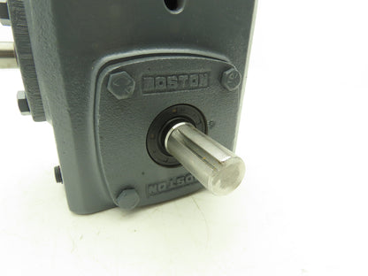 Boston Gear 718-20-H Worm Gearbox 20:1 Reducer 1Hp 88rpm Dual Shaft Output