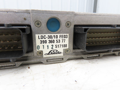 Linde 390 360 53 77 Forklift Control Module LDC3010FE03 Removed From E18C-02