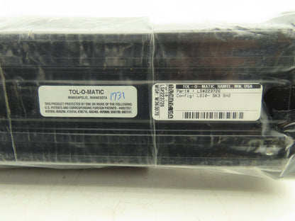 Tolomatic LS10-SK3 SH2 Pneumatic Linear Slide Rodless Cylinder 3" Stroke