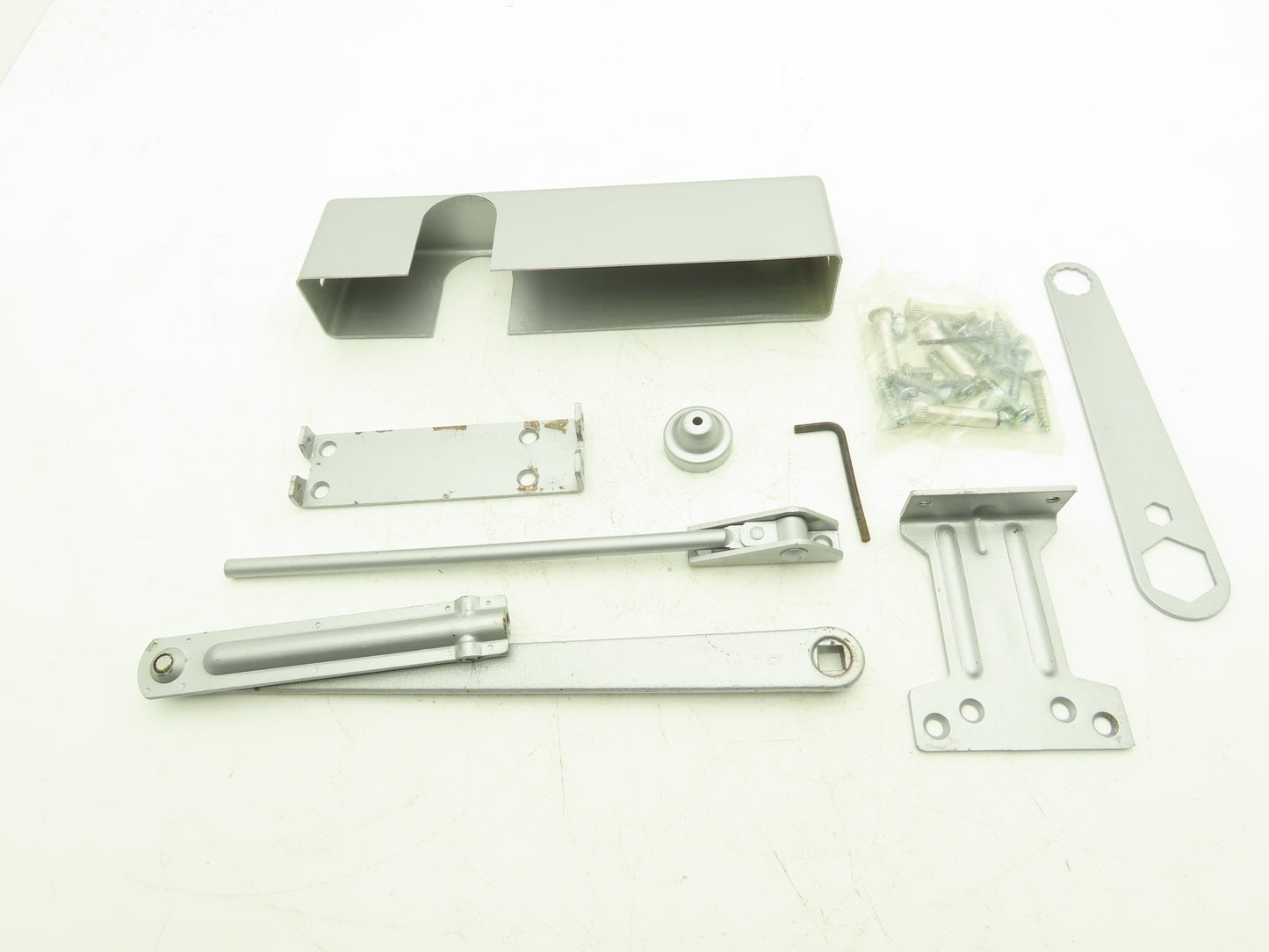 Russwin S2820 Automatic Door Closer w/Cover Adjustable Arm Aluminum Color