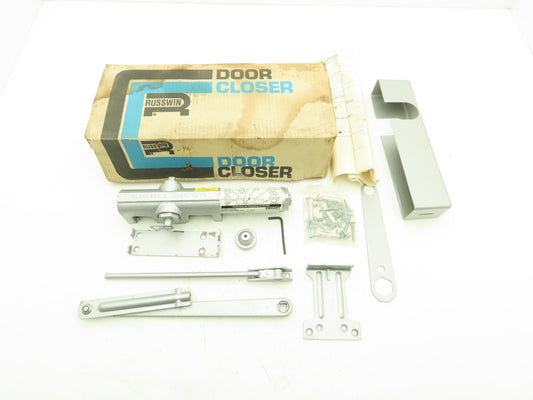 Russwin S2820 Automatic Door Closer w/Cover Adjustable Arm Aluminum Color