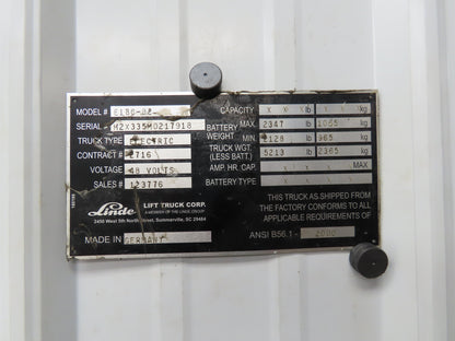 Linde 353670 Forklift Motor Contactor Assembly Removed From E18C-02