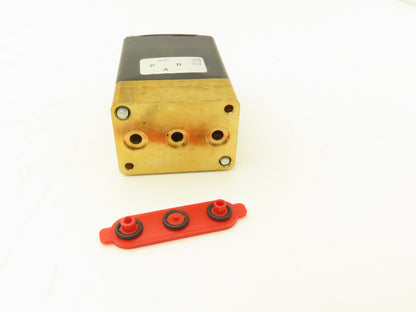 Burkert 0313 C 1/8 FKM BR Magnetic Solenoid Valve 120V 50/60 HZ 100PSI 00460472