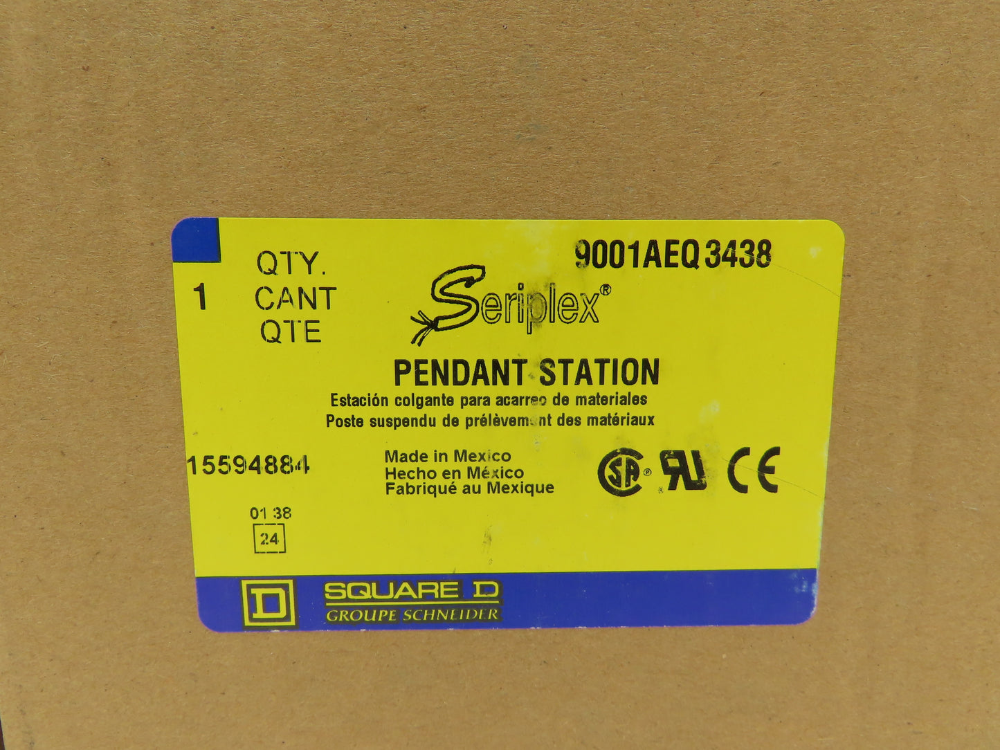 Fleetguard 9001AEQ3438 Seriplex One Hole Pushbutton Pendant Station Lot of 5