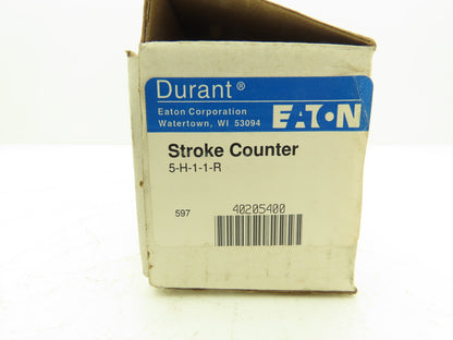 Eaton 5-H-1-1-R 5-Digit Mechanical Counter Stroke Totalizer 40205-400