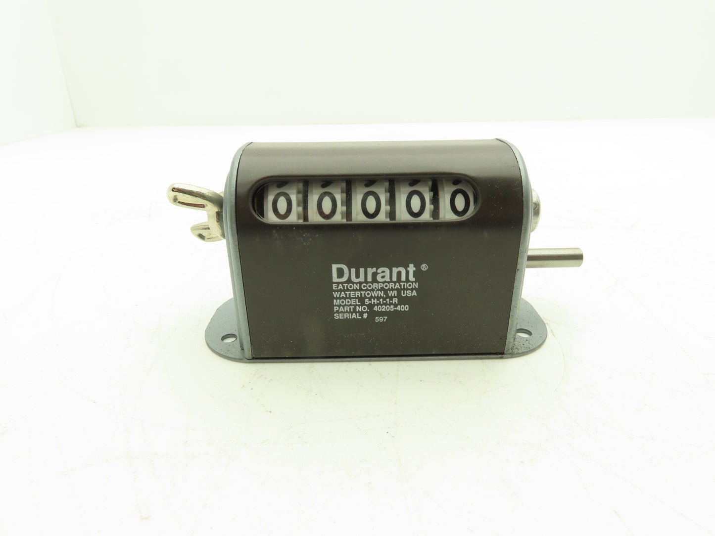 Eaton 5-H-1-1-R 5-Digit Mechanical Counter Stroke Totalizer 40205-400