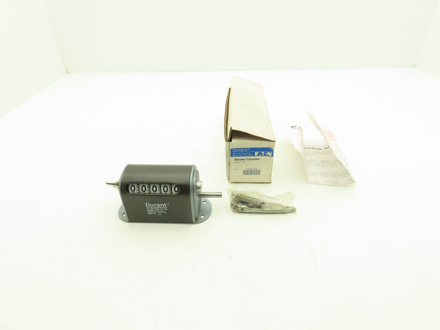 Eaton 5-H-1-1-R 5-Digit Mechanical Counter Stroke Totalizer 40205-400