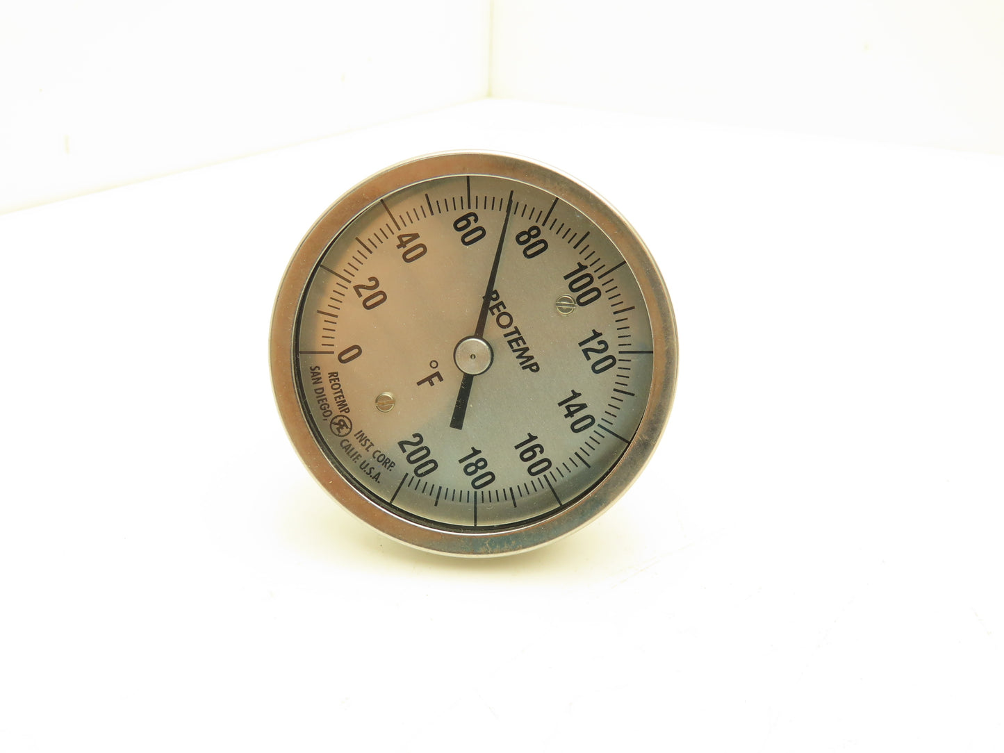 Reotemp AA/04/04/F43 Thermometer 4" Stem 1/4" NPT 3" Back 0-200° F Lot of 6