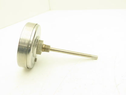 Reotemp AA/04/04/F43 Thermometer 4" Stem 1/4" NPT 3" Back 0-200° F Lot of 6