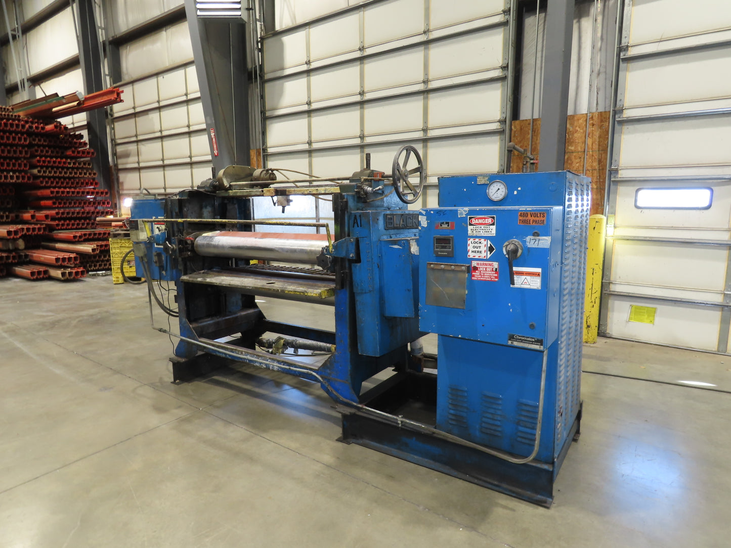 Black Bros 56" Hot Melt Roll Coating Glue Applicator Laminator Press w/Heater