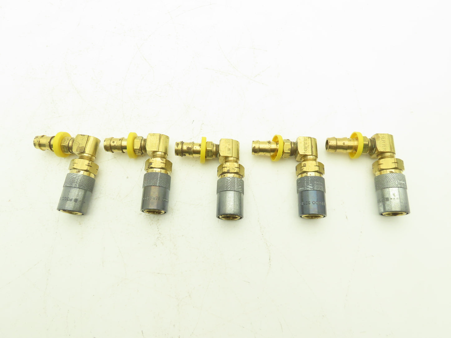 Parker Injection Molding Coolant Quick Coupler MoldMate 90° Hose Barb Lot of 5