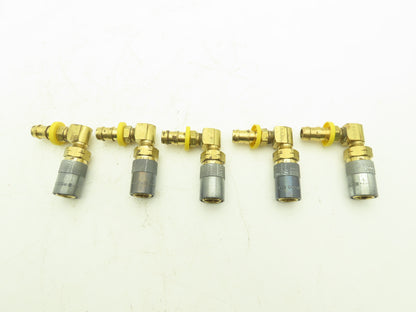 Parker Injection Molding Coolant Quick Coupler MoldMate 90° Hose Barb Lot of 5