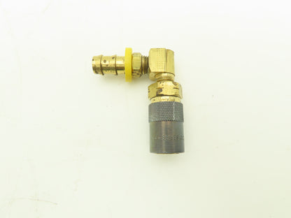 Parker Injection Molding Coolant Quick Coupler MoldMate 90° Hose Barb Lot of 5