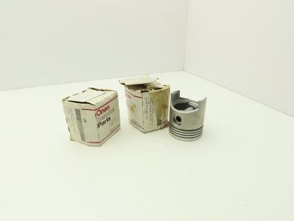 Onan 112C Cummins Piston Aluminum Body Engine .010 Overbore W/Pin Lot of 2