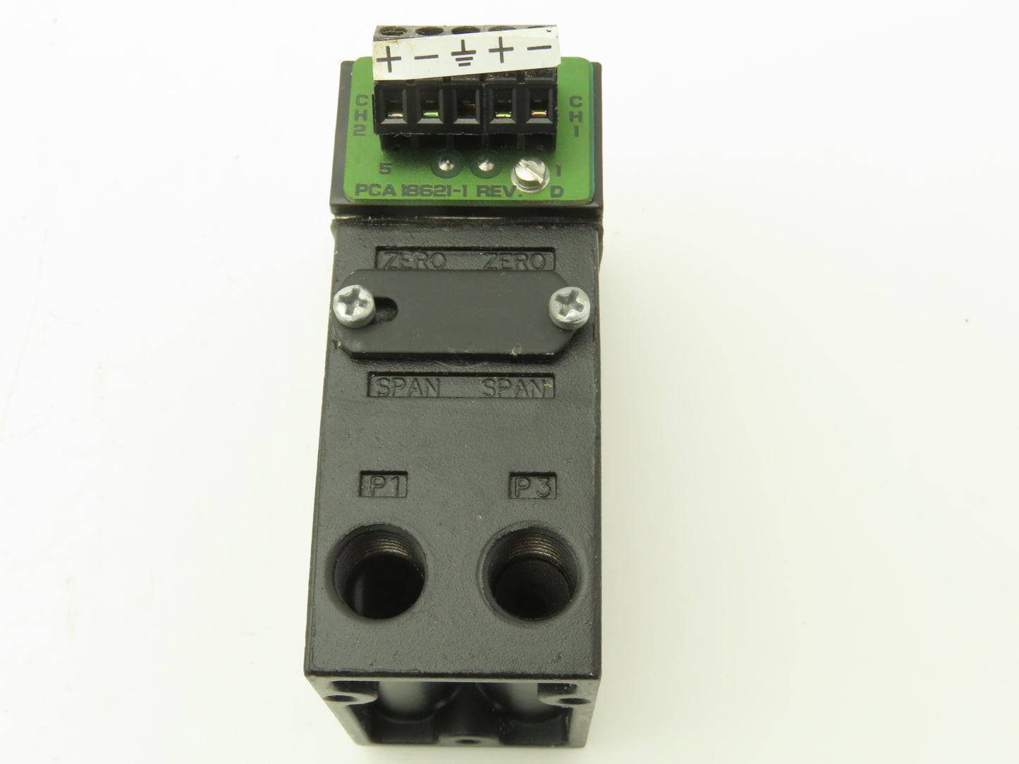 Fairchild TT8001-011011 Pressure Transducer 3-15 PSI Dual Channel Mini 2 Wire