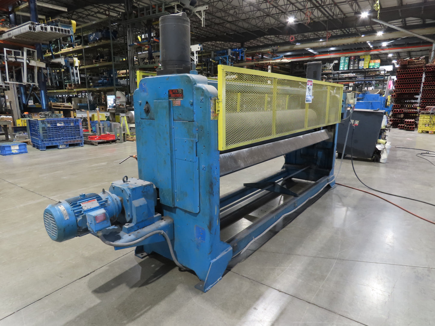 Black Bros 2-Roll Laminator Fiberglass Sheet Press 9' 2"W Rollers 5Hp 3PH