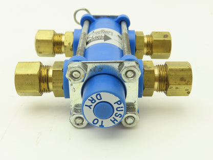 Honeywell 1701-2 Hankison Air Liquid Bypass Valve 3/8" OD Compression 200PSI