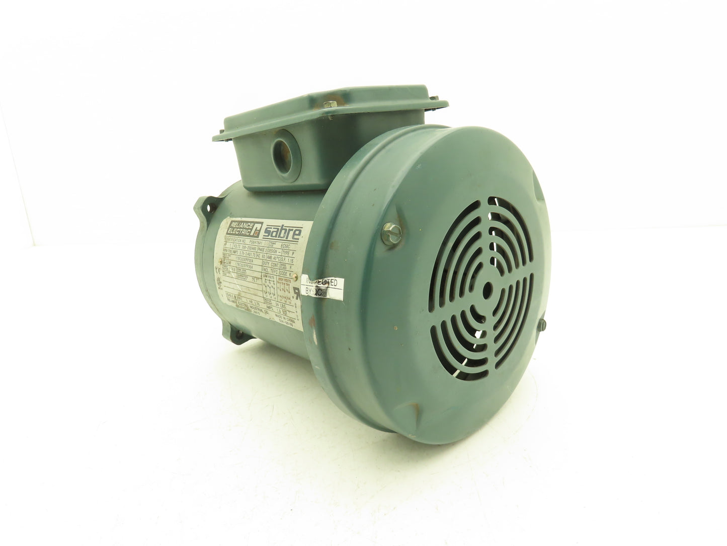 Reliance Electric P56H7641 AC Motor 1Hp 1700 RPM 208-230/460V 3PH 56C TEFC Sabre