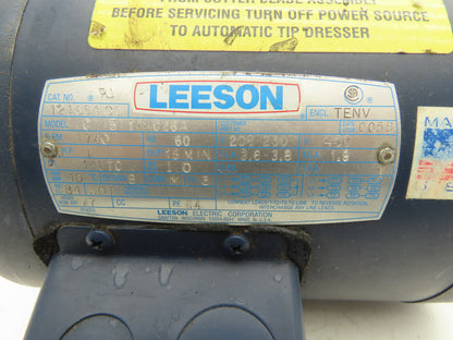 Leeson C145T17NC26A AC Motor 1Hp 1740 RPM 208-230/460V 3Ph 145TC TENV