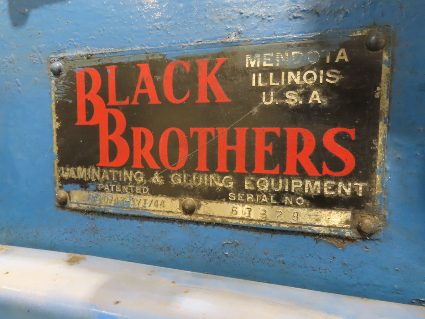 Black Bros 2-Roll Laminator Fiberglass Sheet Press 9' 2"W Rollers 5Hp 3PH