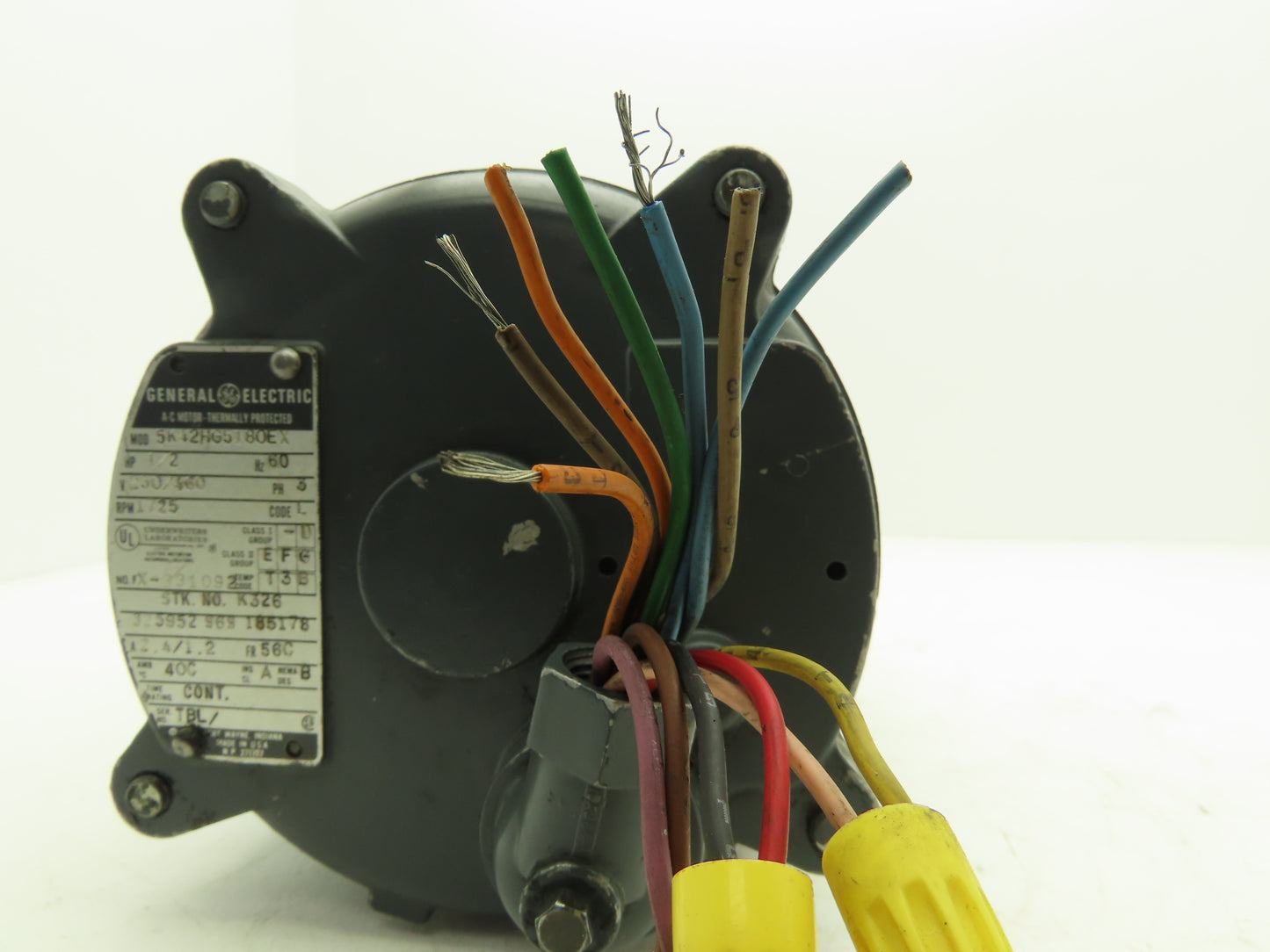 General Electric 5K42HG5180EX AC Motor 1/2Hp 1725RPM 230/460V 3Ph 56C