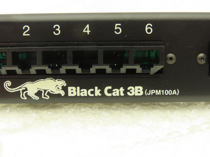 Black Box JPM100A Black Cat 3B Rack Mount Cat 3 Network Patch Panel 24 Port AT&T