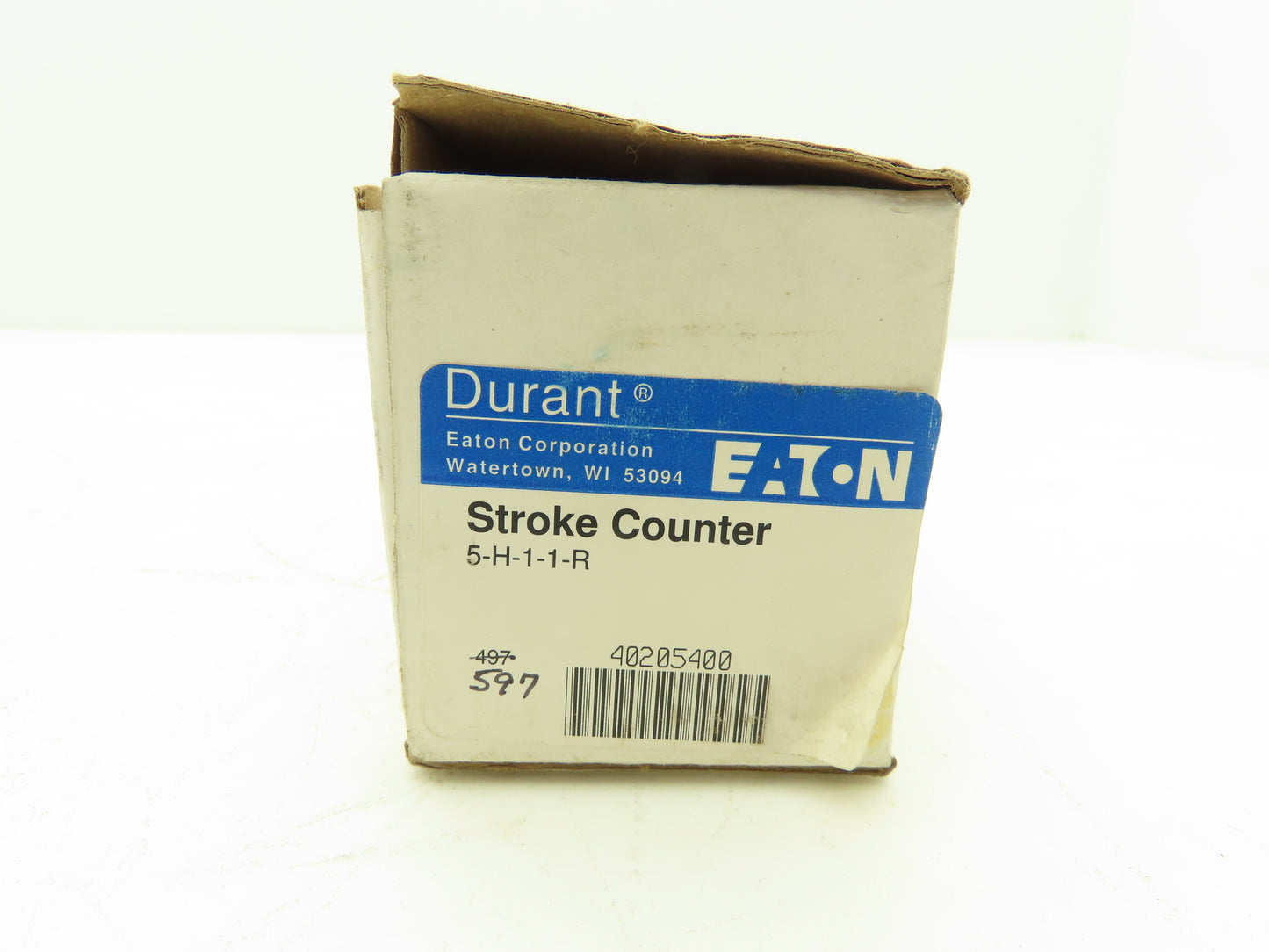 Eaton 5-H-1-1-R 5-Digit Mechanical Counter Stroke Totalizer  *Missing Lever Arm*