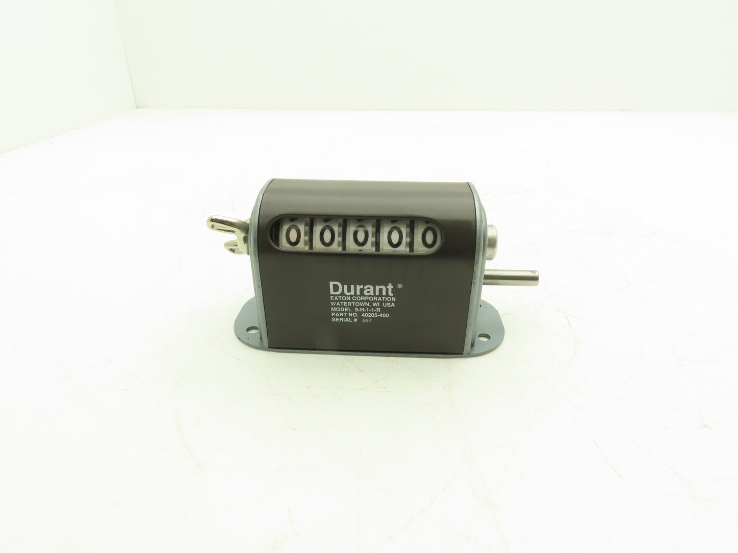 Eaton 5-H-1-1-R 5-Digit Mechanical Counter Stroke Totalizer  *Missing Lever Arm*