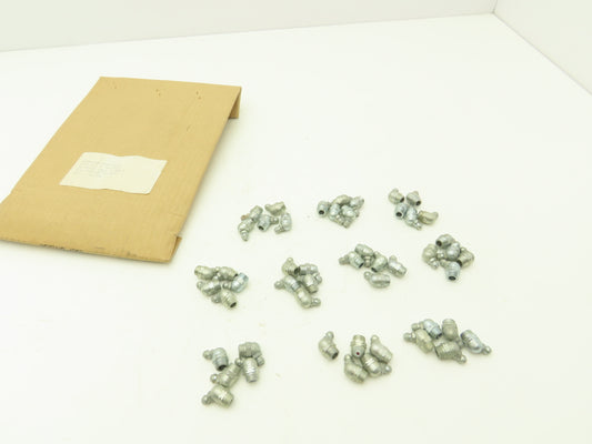 Angled Grease Zerk Fitting 1/8"NPT 30 Degree  Lot of 50