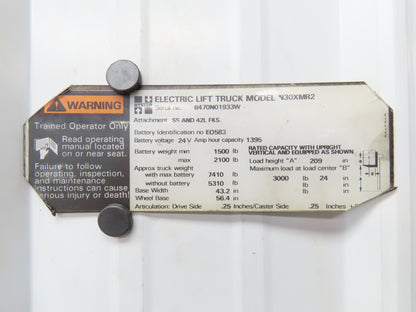 Hyster 8504042 Forklift Drive Traction Motor 24VDC Removed From N30XMR2