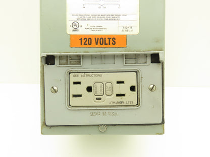 Federal Pacific Transformer 1KVA PRI 240/480V SEC 120/240V 1PH w/Receptacle