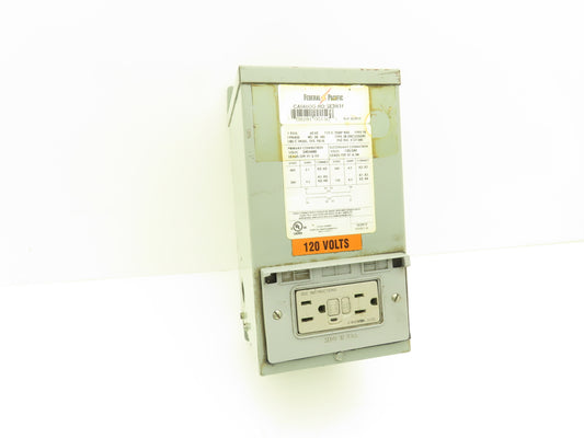 Federal Pacific Transformer 1KVA PRI 240/480V SEC 120/240V 1PH w/Receptacle
