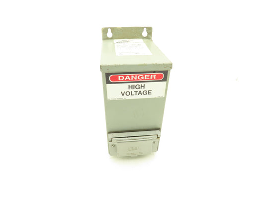 Federal Pacific Transformer 1KVA PRI 240/480V SEC 120/240V 1PH w/Receptacle
