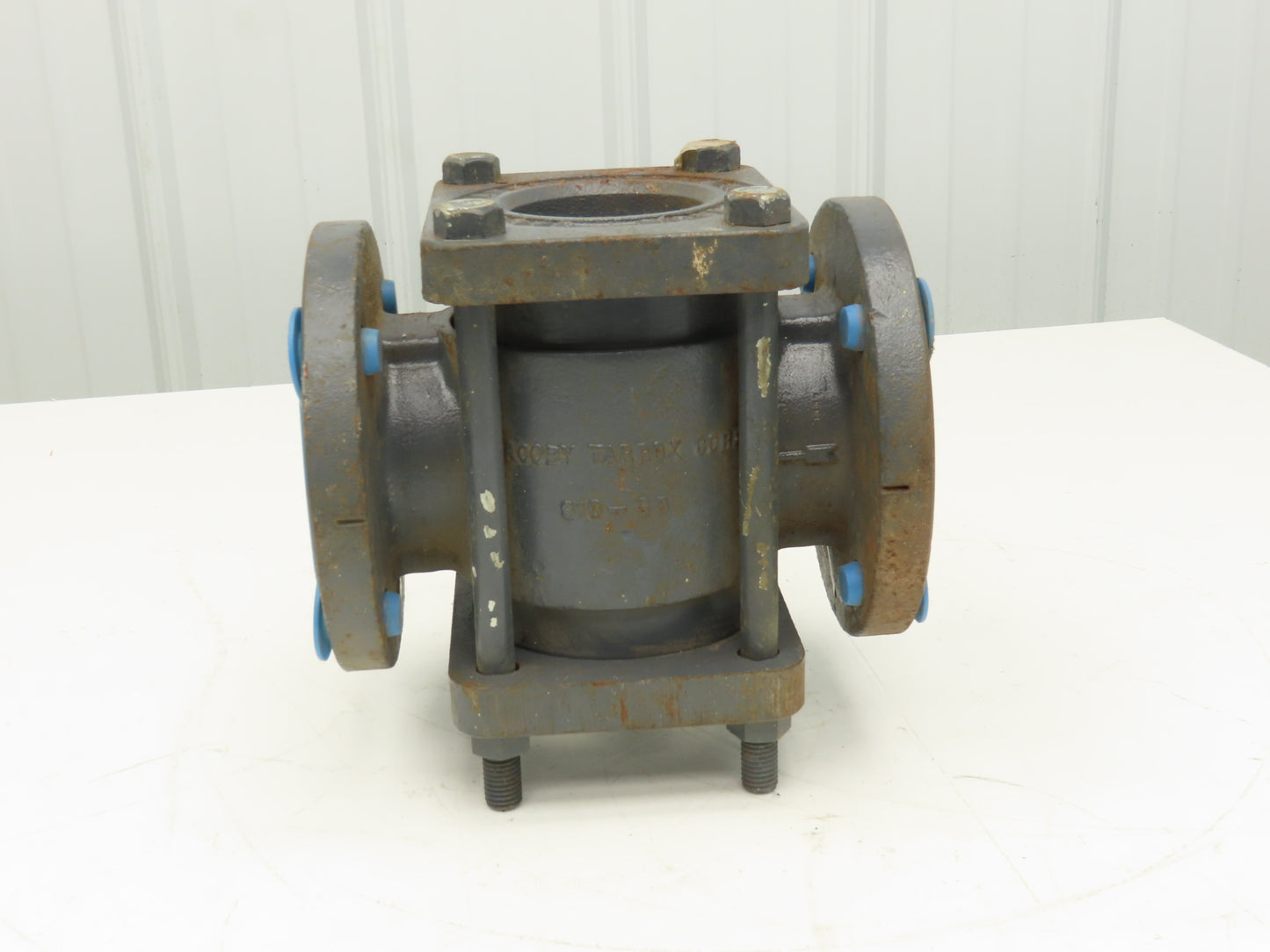 Jacoby Tarbox 910-3B Dual Sight Glass Flow Indicator Flap Check Valve 3" Flanged