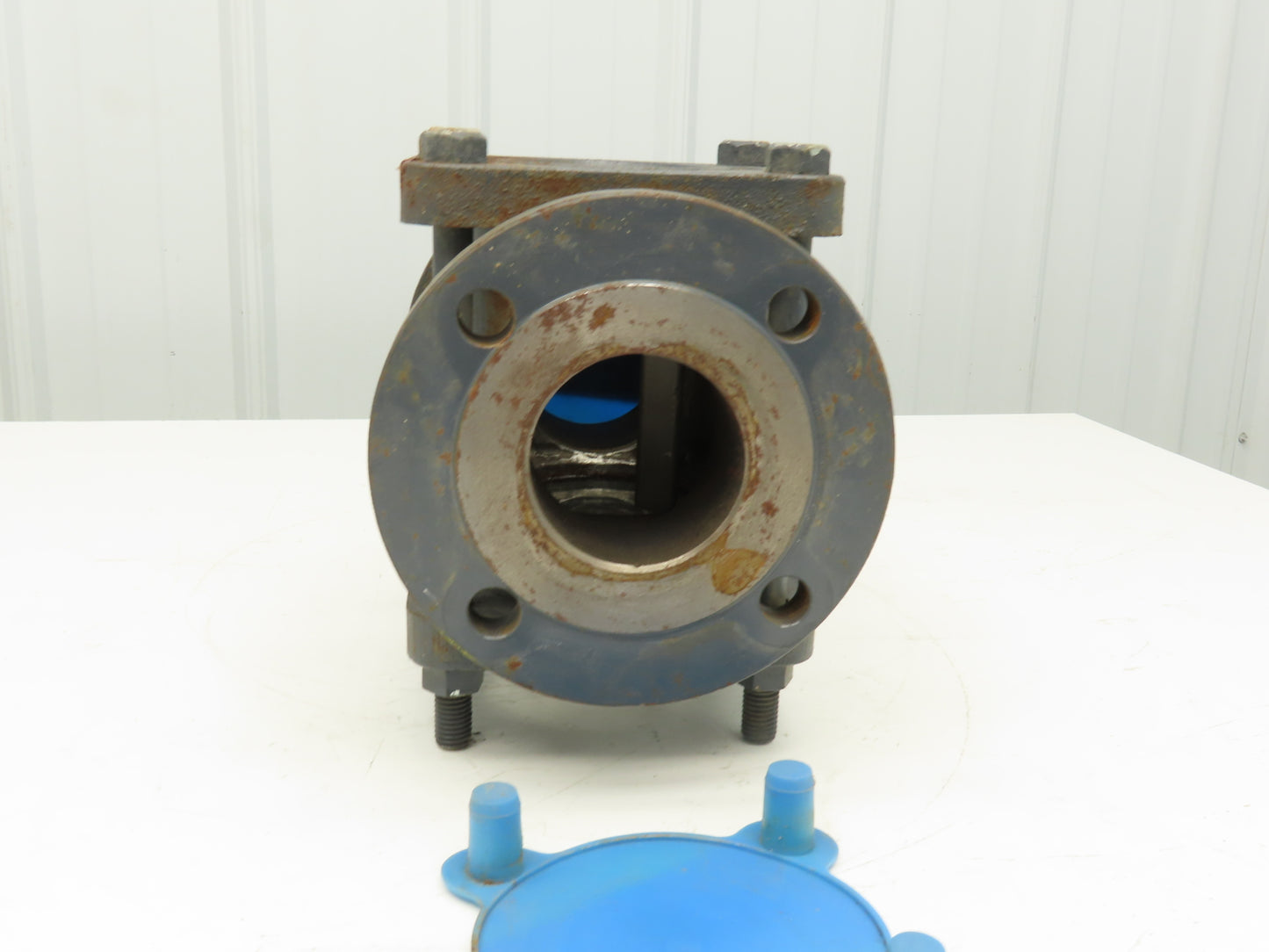 Jacoby Tarbox 910-3B Dual Sight Glass Flow Indicator Flap Check Valve 3" Flanged