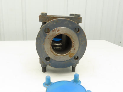 Jacoby Tarbox 910-3B Dual Sight Glass Flow Indicator Flap Check Valve 3" Flanged
