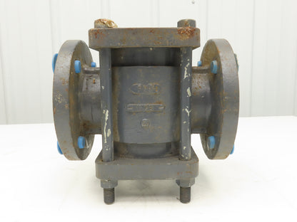 Jacoby Tarbox 910-3B Dual Sight Glass Flow Indicator Flap Check Valve 3" Flanged