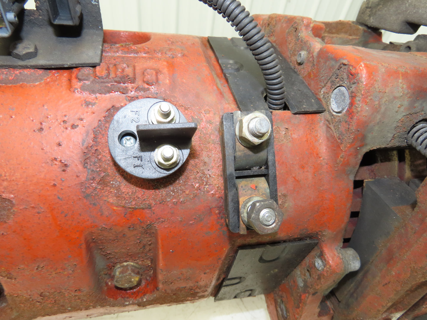 Linde AE18-03 Forklift Dual-Wheel & Motor Front Axle Assembly Off E18C-02