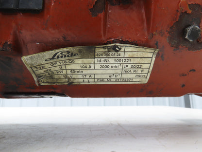 Linde AE18-03 Forklift Dual-Wheel & Motor Front Axle Assembly Off E18C-02