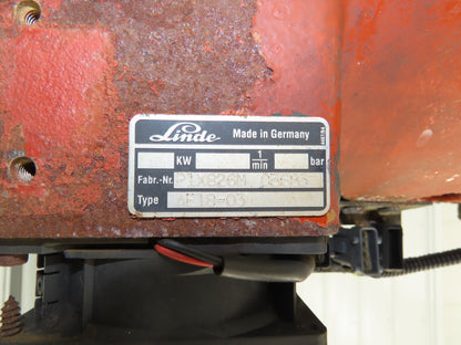 Linde AE18-03 Forklift Dual-Wheel & Motor Front Axle Assembly Off E18C-02