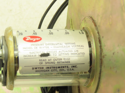 Dwyer 1638-1 Pressure Switch 0.20" to 1" WC Operating Range