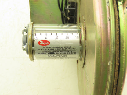 Dwyer 1638-1 Pressure Switch 0.20" to 1" WC Operating Range