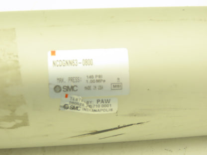 SMC CDG1ZN50-250Z Round Pneumatic Air Cylinder 63mm Bore 250mm Stroke 145psi